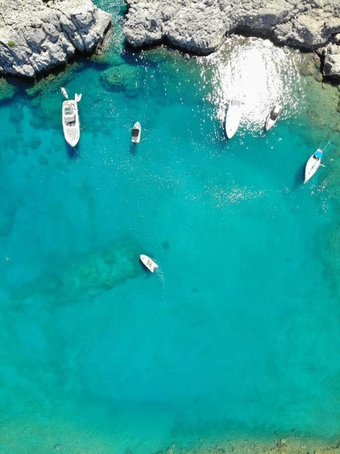 Atlantic Cave Haven-Seaside, Fully Equipped Apartment Kolymbia Luaran gambar