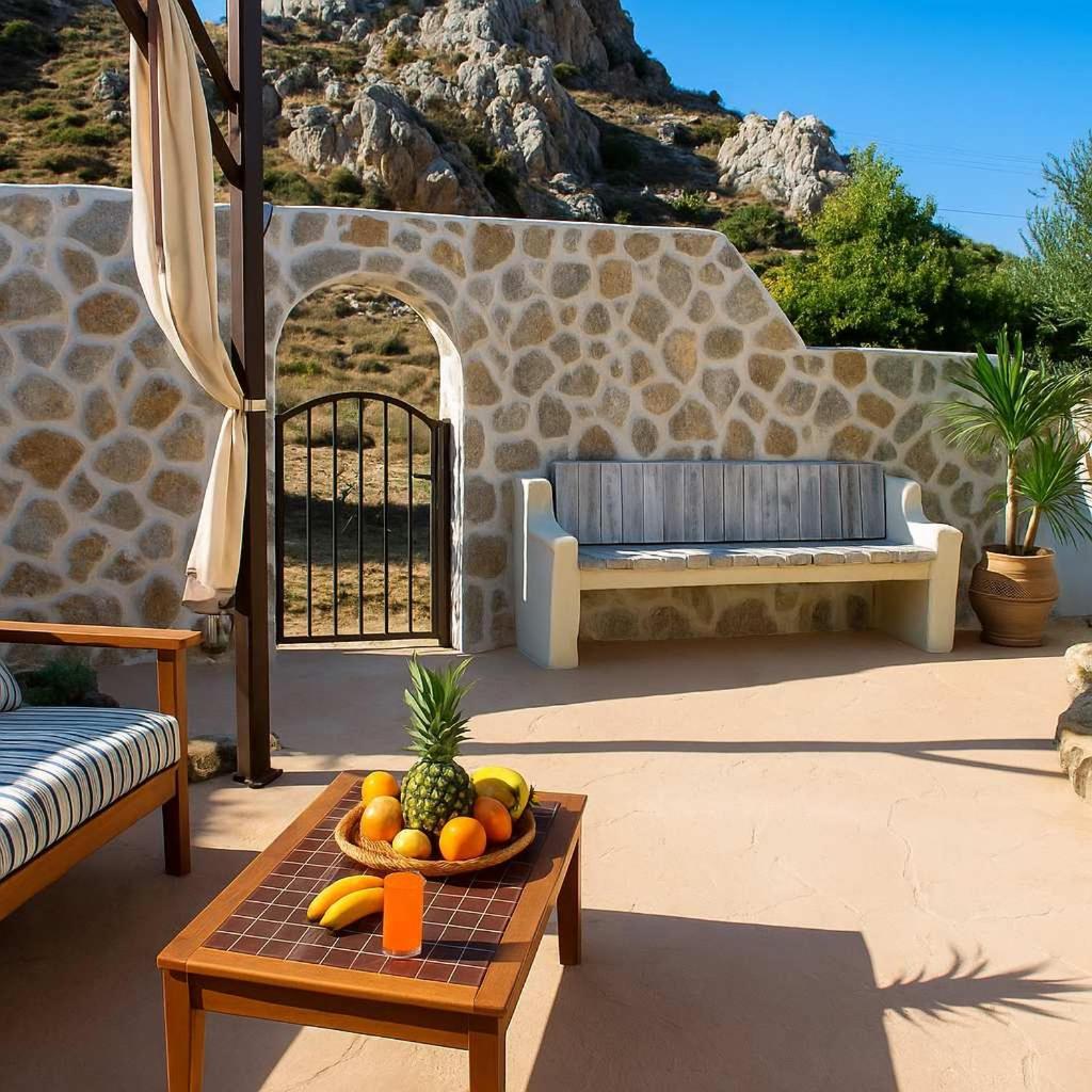 Atlantic Cave Haven-Seaside, Fully Equipped Apartment Kolymbia Luaran gambar